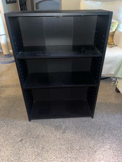 Black bookshelf