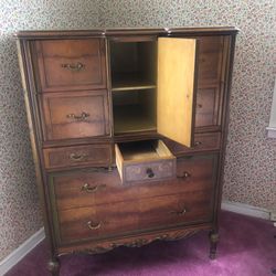 Antique Dressers And Night Stand 