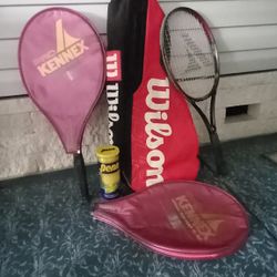 2 Pro Kennex Rackets With Covers