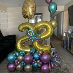 22th Birthday Balloon Bouquet Arrangement ✨