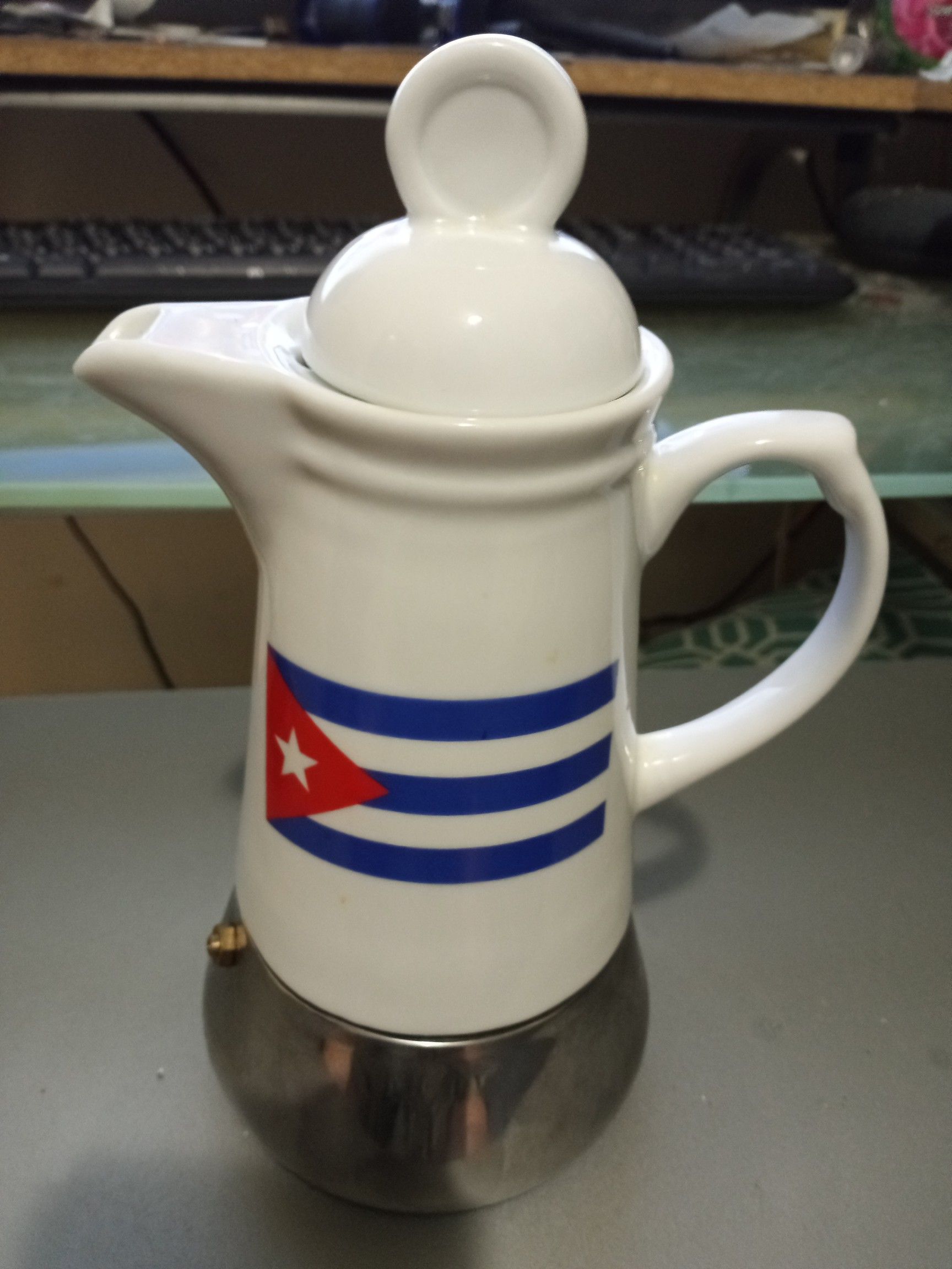 Ceramic Cuban coffee maker 6 cups