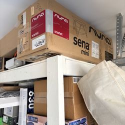 Nuna Sena Mini Scarlet (Red) Playard and Travel Crib