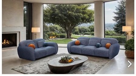 Mega Sale! 2 PCS Terni Collection Sofa and Loveseat Modern set- Available in 2 colors. Free And Fast Delivery 🚚 
