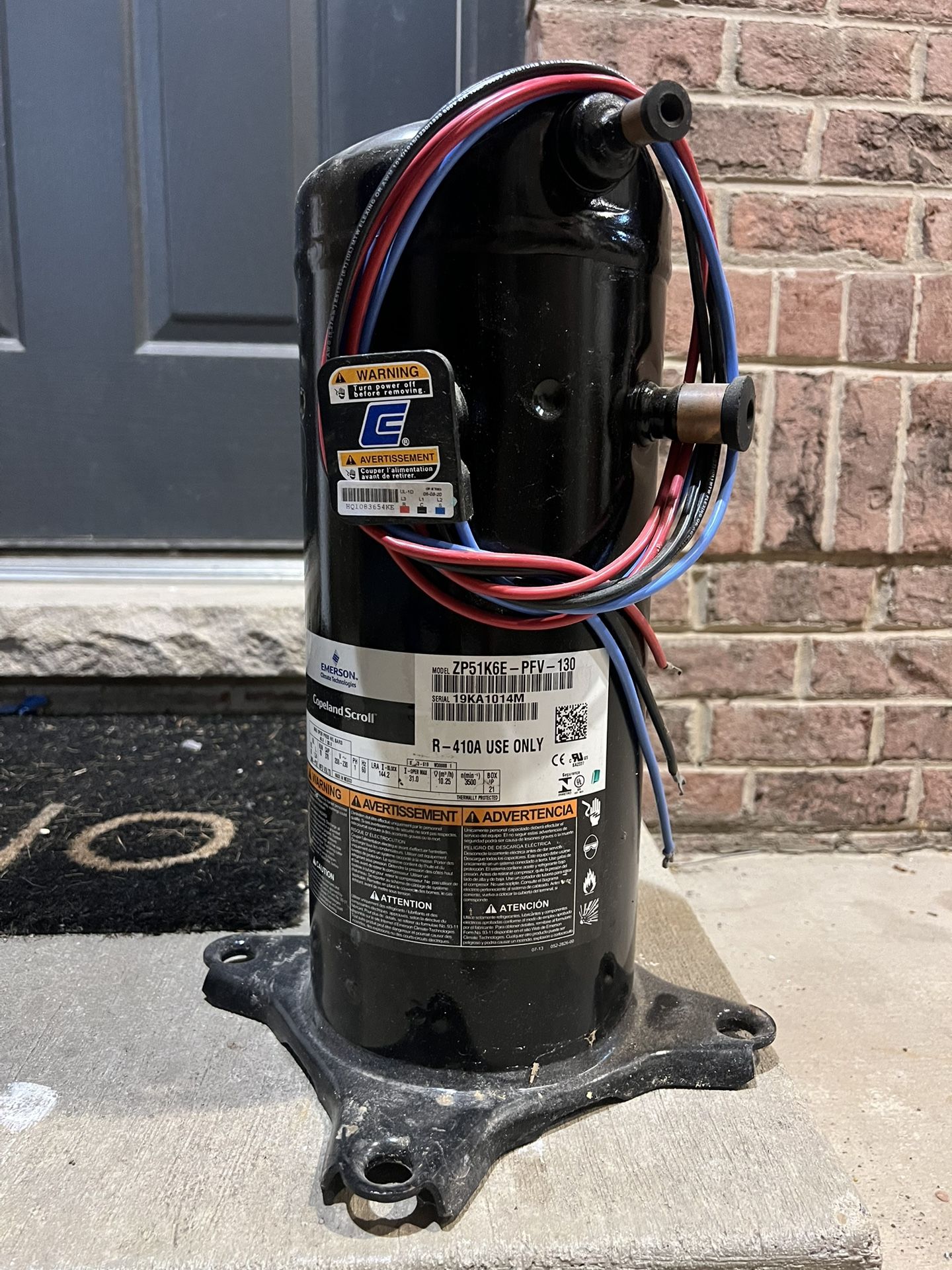 *Emerson* Copeland Scroll AC Air Conditioner Compressor