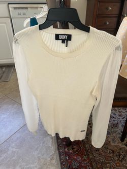DKNY woman white Blouse