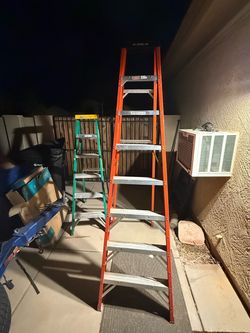 Ladders 1 x 8ft ladder and 1 6 FT ladder