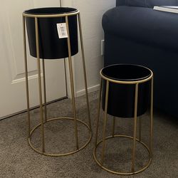 Two plant stands