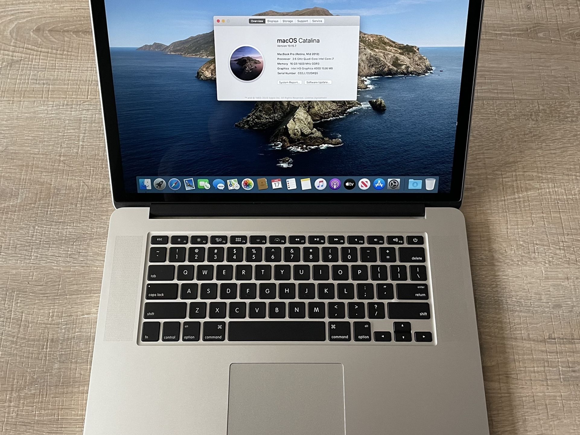 15” Apple MacBook Pro Retina Laptop A1398