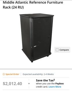 Middle Atlantic Reference Enclosed Furniture Rack (24 RU)