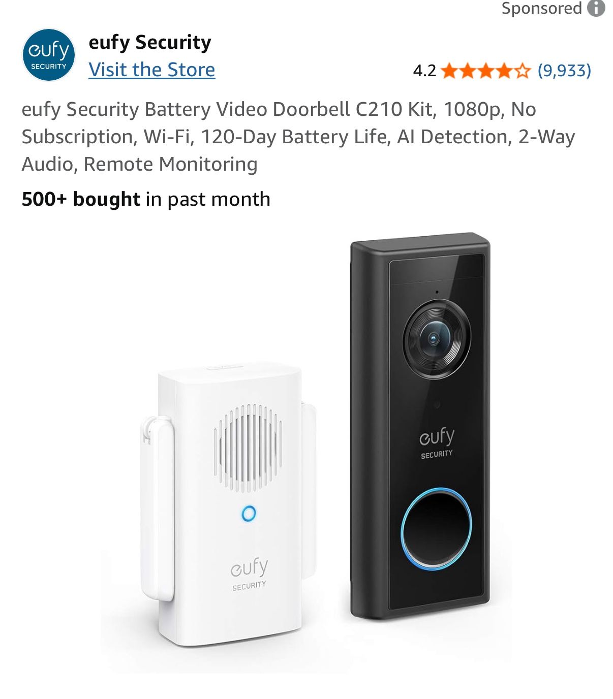 Doorbell Security Camera