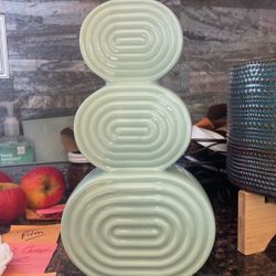 Seafoam Green  Flower Vace 