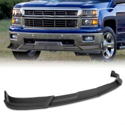 For 2014-2015 Chevrolet Silverado 1500 Black Front Bumper Lip Splitter Spoiler -(2-PU-115