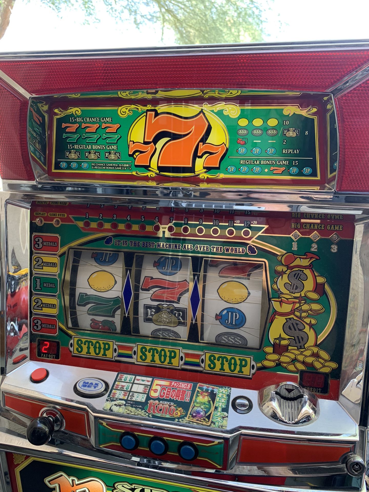 Super Reno Slot Machine w/ Key & Manual for Sale in Tolleson, AZ