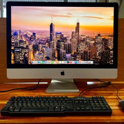  iMac 27” 5K Retina 2019 3.7Ghz i5 16GB RAM 500GB SSD Radeon Pro 580X 8GB V-Ram Chipped Glass