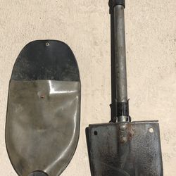 Antique Trench Folding Shovel & Case 