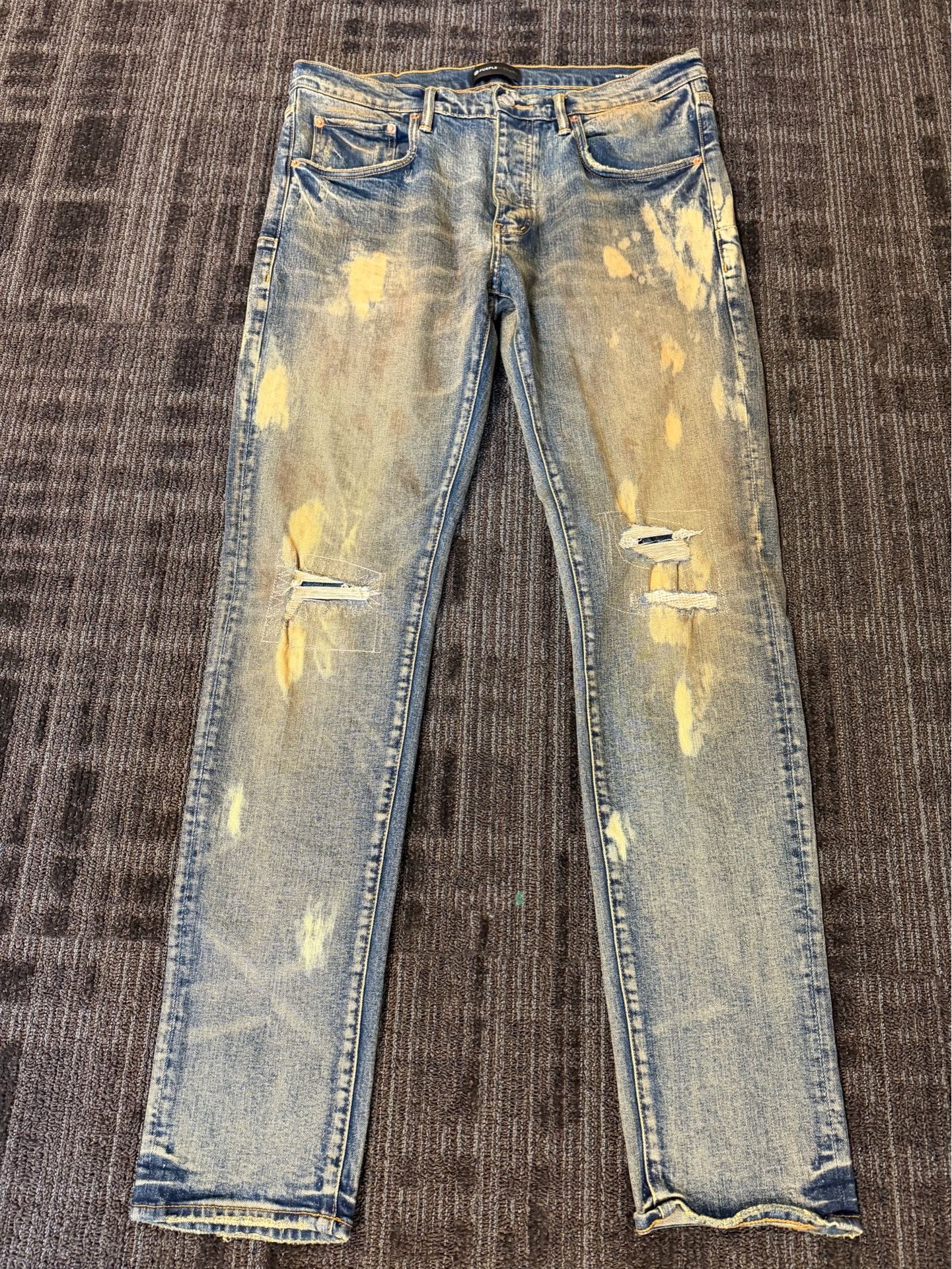 Men’s Purple Brand Jeans Size 34 100% Real Authentic