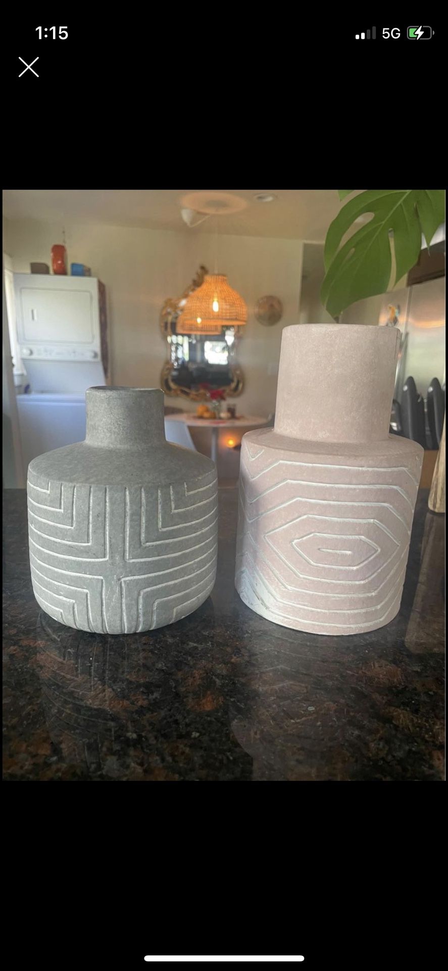 Aztec Clay Vases! Set of Two