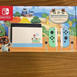 Brand New Nintendo Switch Animal Crossing Edition
