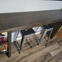 Console Table - 74 inches long, 16 inches wide, 36 inches high