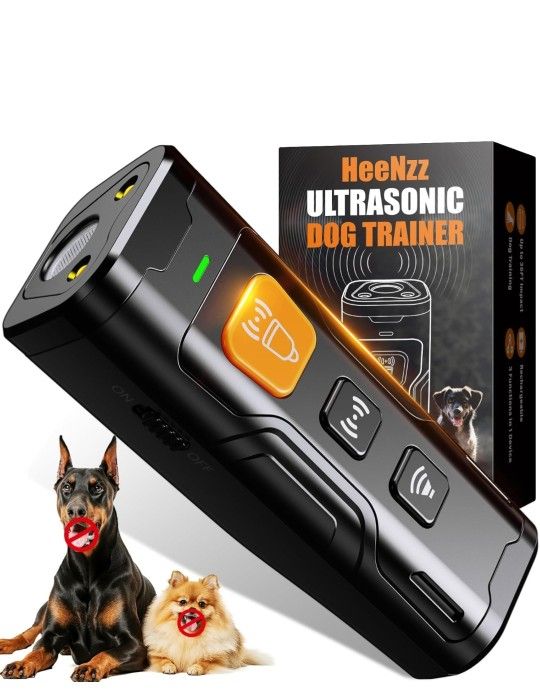 Dog Bark Deterrent Devices for Own or Neighbor's Dog Ultrasonic Dog Training Device Safe & Effective Portable Anti Barking Device for Dogs Indoor Outd