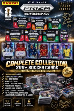 ⚽ PANINI SOCCER CARD COLLECTION – 300+ CARDS 🔥
