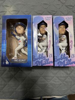 Bellinger And Bobby Miller bobble heads.