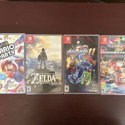 Nintendo Switch Games Individually Priced, Or Bundle– Mario Kart, Zelda, Mario Party. $15 For Mega Man