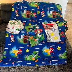 Super Mario bed cover set