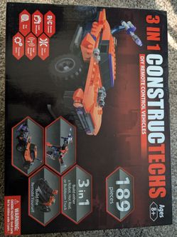 ConstructTechs 3-in-1 DIY RC Building Set