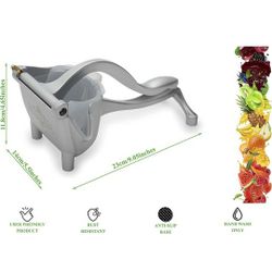 Fruit Juice Squeezer Juicer Manual Fruit Lemon Aluminum Alloy Hand Easy Use Heavy Duty Citrus Press Extractor Tool Lime Orange Juice Removable Handle 