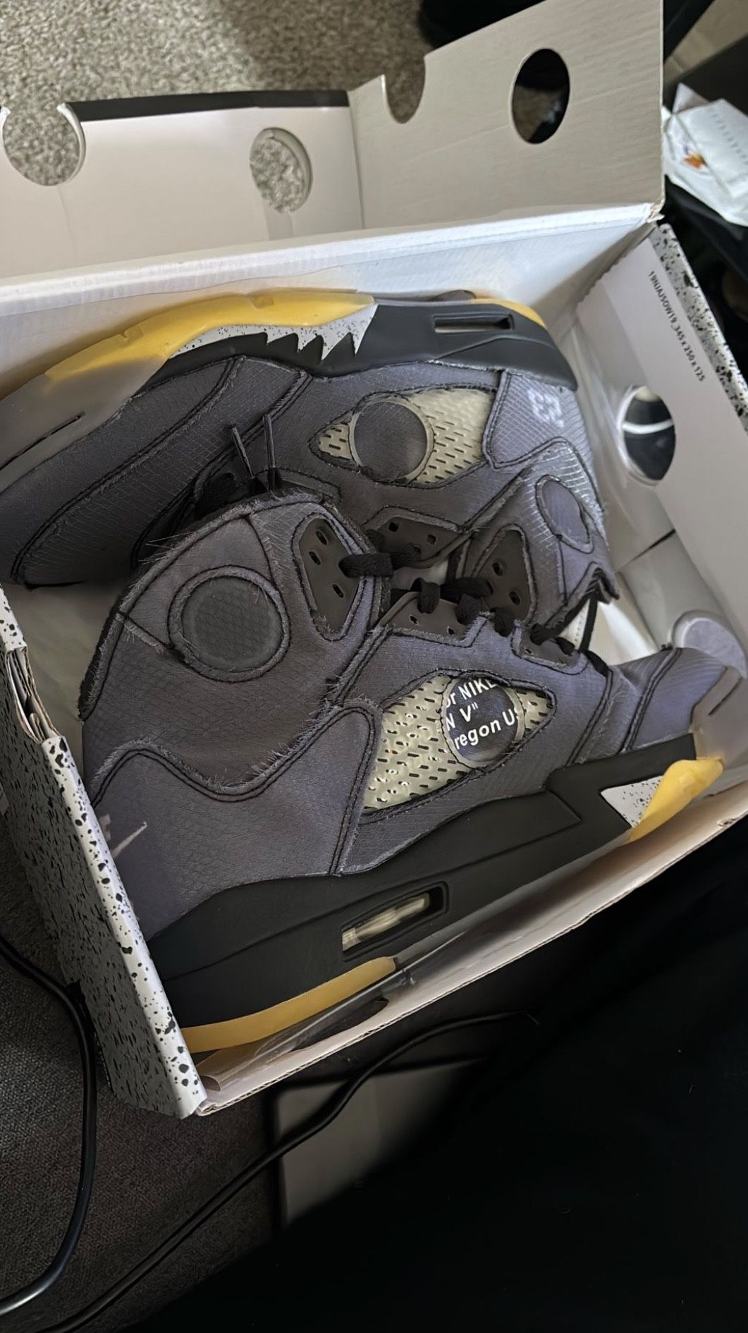 Off White Jordan 5”s