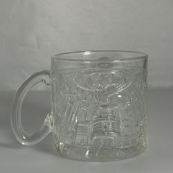 Mcdonalds 1995 3D Batman Forever The Riddler Glass Coffee Mug Cup DC Comics