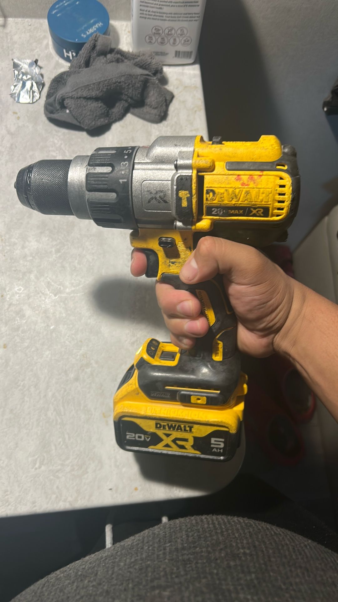 Dewalt Drill With Milwaukee Cutters