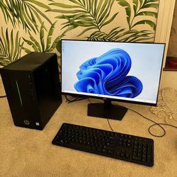 Complete Gaming HP PC Setup – GTX 1660 Ti – 32GB RAM – 1TB SSD – Monitor Included