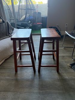Tan Wood Stools