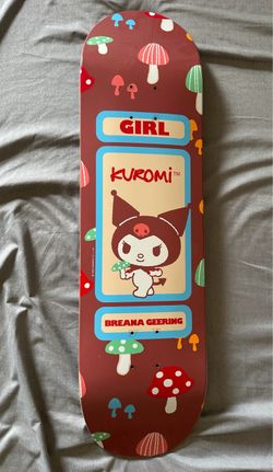 Girl Kuromi Skateboard Deck 8.5”