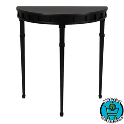 Halfmoon Console Table Black