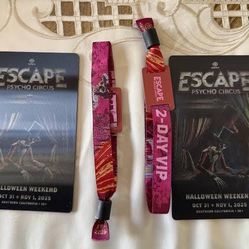 VIP Escape Tickets 2025 
