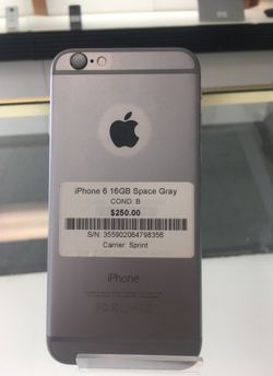 iPhone 6 16GB Space Gray Sprint