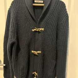 CableKnit Toggle Cardigan Sweater 