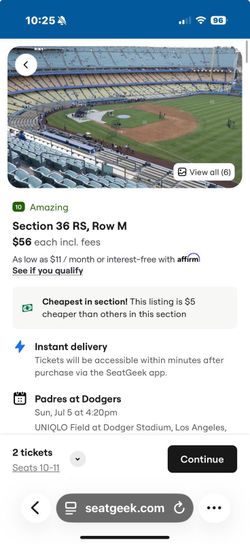 Dodgers vs padres tickets