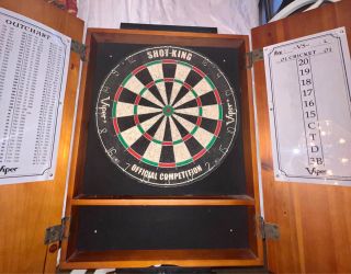Viper Shot King Dart Board with Vault
