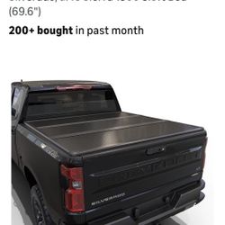 Hard Tri-Fold Truck Bed Tonneau Cover Compatible with 2007-2026 Chevy Silverado/GMC Sierra 1500 5.8ft Bed (69.6")