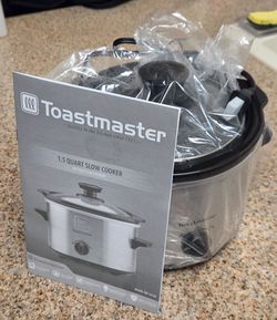 Toastmaster 1.5 Quart Slow Cooker (No Box, New)