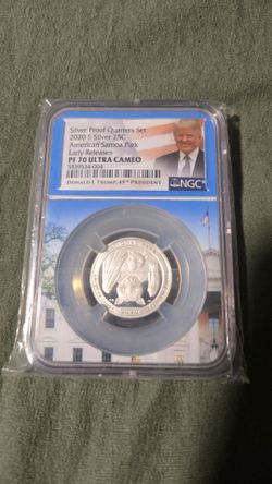Silver proof quarter
