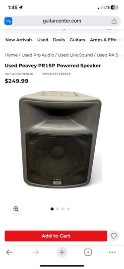 Peavey PR15P unpowered Speaker