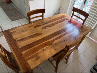 Dining room table and chairs
