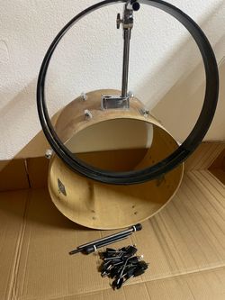 22" Bass drum shell,hoops,parts