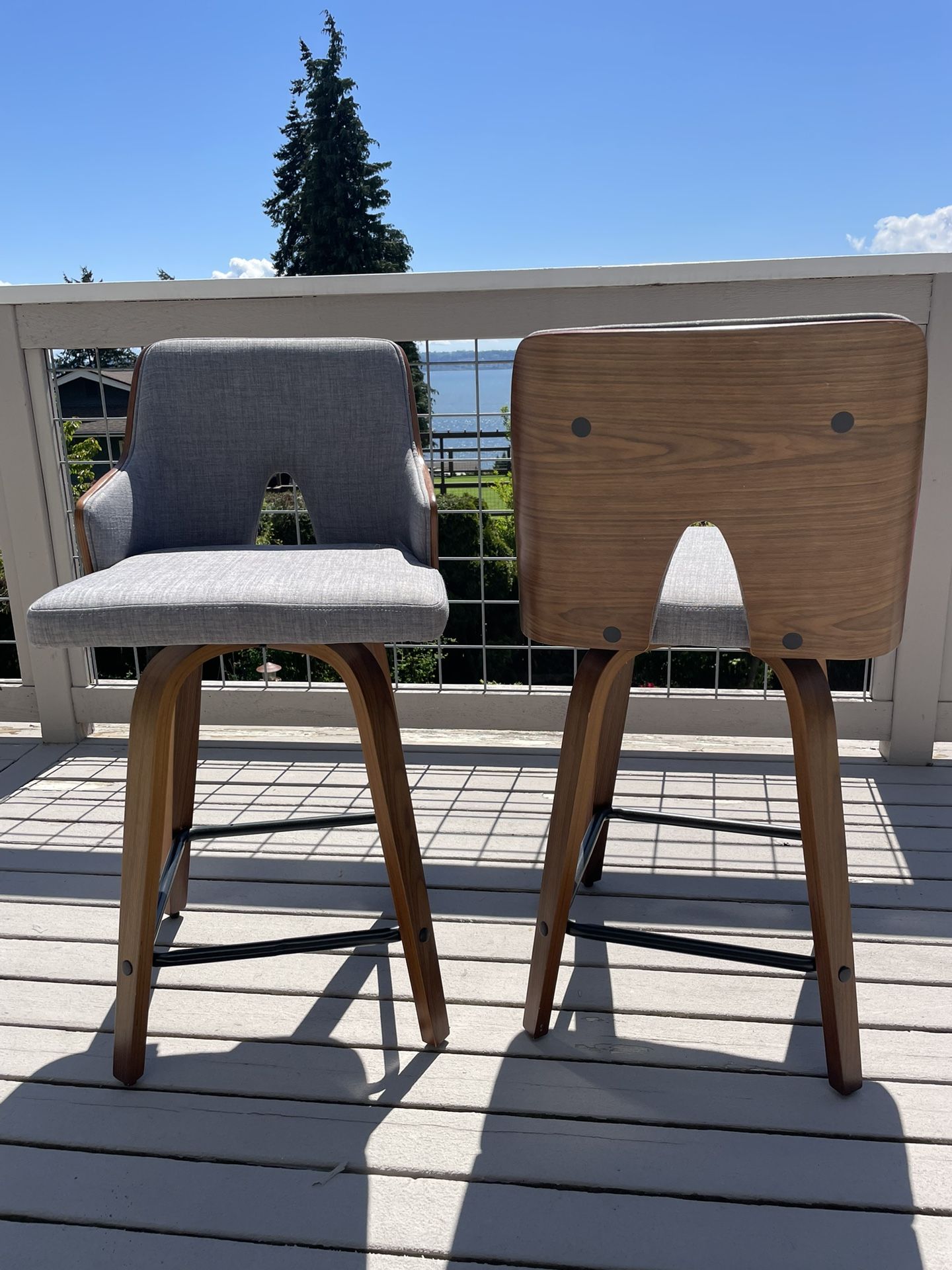 Mid-Century Modern Counter Height Stools