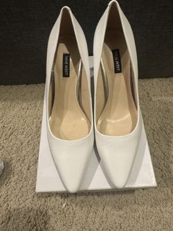 Nine West White Heels Size9 Wore Once